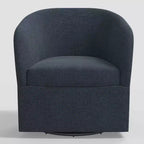 Rhea Swivel Chair in Linen - Threshold