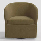 Rhea Swivel Chair in Linen - Threshold