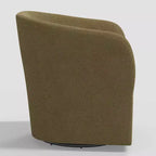 Rhea Swivel Chair in Linen - Threshold