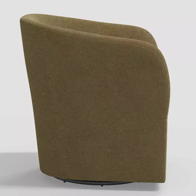 Rhea Swivel Chair in Linen - Threshold