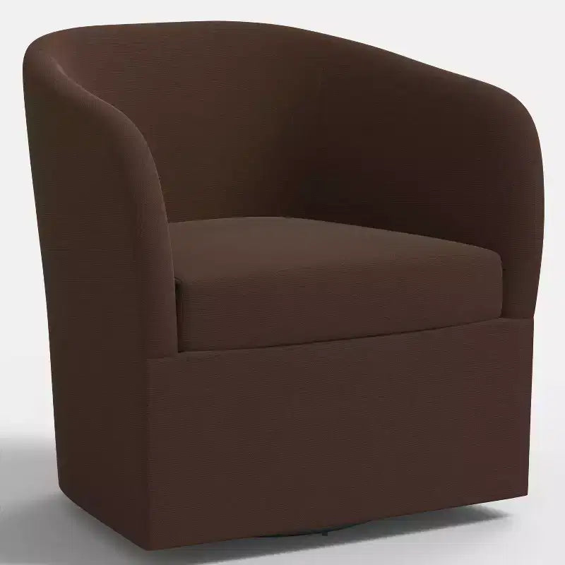 Rhea Swivel Chair in Linen - Threshold