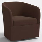 Rhea Swivel Chair in Linen - Threshold
