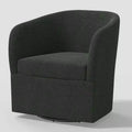 Rhea Swivel Chair in Linen - Threshold
