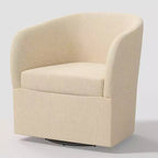 Rhea Swivel Chair in Linen - Threshold