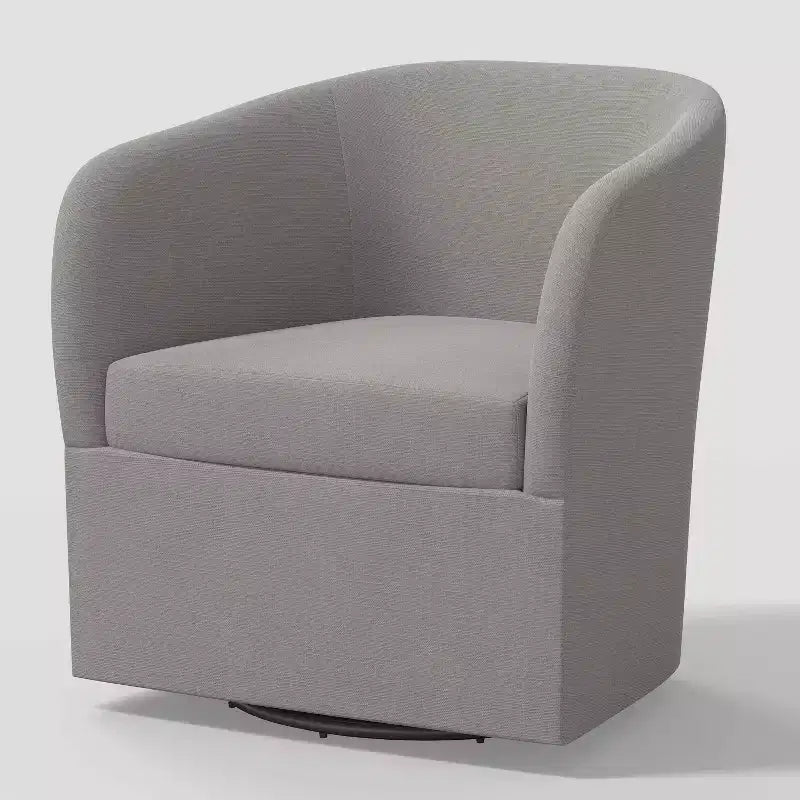 Rhea Swivel Chair in Linen - Threshold