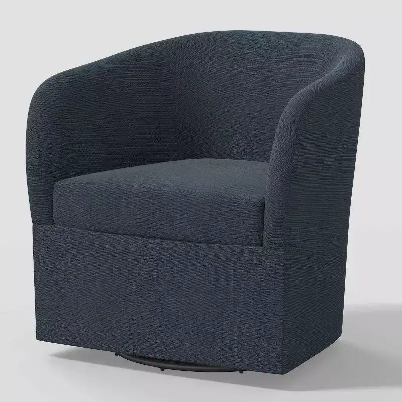 Rhea Swivel Chair in Linen - Threshold