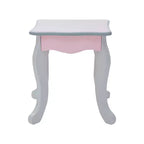 Fantasy Fields Rapunzel Kids Wooden Play Vanity Set with Stool, Storage & Mirror