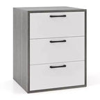 Costway 3 Drawer Dresser Chest of Drawer Storage Cabinet with Wide Storage Space Organizer