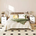 Costway 3 Drawer Dresser Chest of Drawer Storage Cabinet with Wide Storage Space Organizer