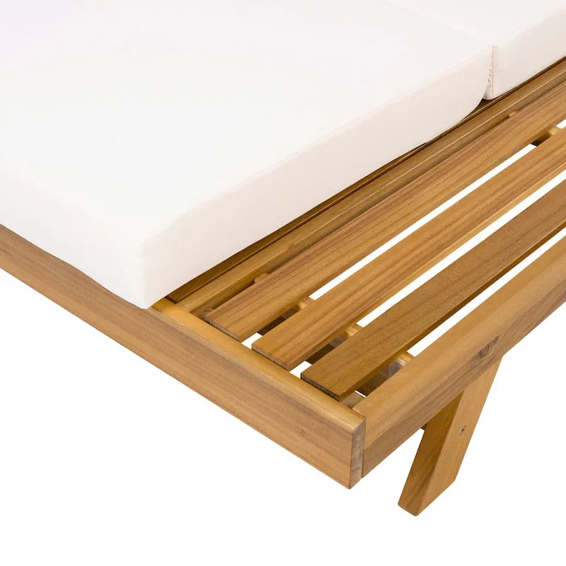 Christopher Knight Home - Michael, set di 2 chaise longue da esterno in acacia