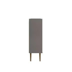 45.5" Mid-Century Modern 4-Shelf Accent Cabinet – MDF, Divided Storage