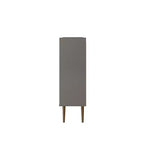45.5" Mid-Century Modern 4-Shelf Accent Cabinet – MDF, Divided Storage
