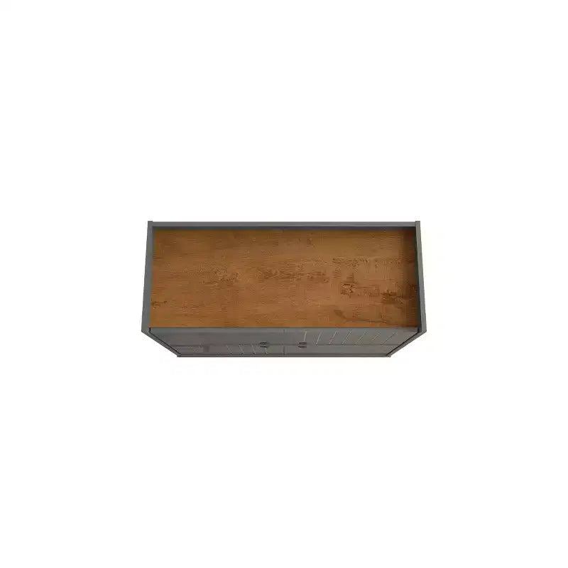 45.5" Mid-Century Modern 4-Shelf Accent Cabinet – MDF, Divided Storage