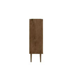 45.5" Mid-Century Modern 4-Shelf Accent Cabinet – MDF, Divided Storage