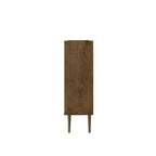 45.5" Mid-Century Modern 4-Shelf Accent Cabinet – MDF, Divided Storage