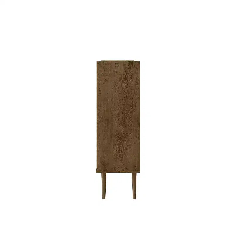 45.5" Mid-Century Modern 4-Shelf Accent Cabinet – MDF, Divided Storage