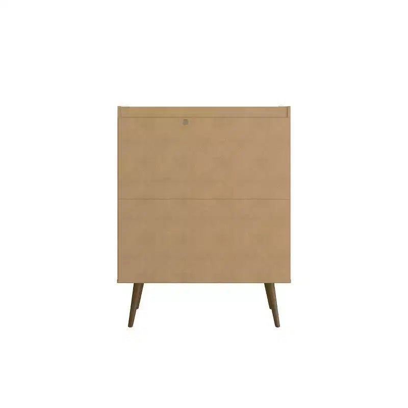 45.5" Mid-Century Modern 4-Shelf Accent Cabinet – MDF, Divided Storage