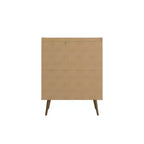 45.5" Mid-Century Modern 4-Shelf Accent Cabinet – MDF, Divided Storage