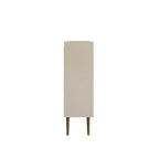 45.5" Mid-Century Modern 4-Shelf Accent Cabinet – MDF, Divided Storage