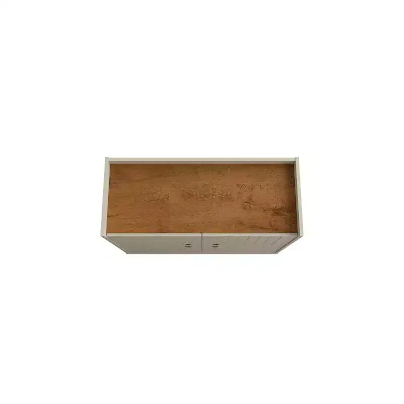 45.5" Mid-Century Modern 4-Shelf Accent Cabinet – MDF, Divided Storage