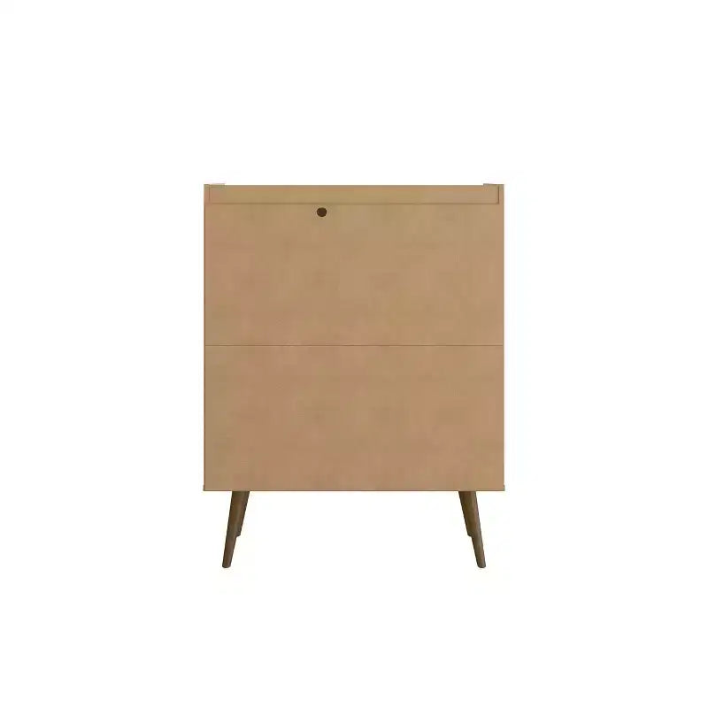 45.5" Mid-Century Modern 4-Shelf Accent Cabinet – MDF, Divided Storage