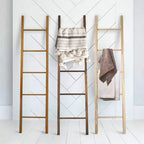 Decorative Ladder with Solid Hardwood