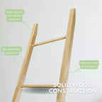 Decorative Ladder with Solid Hardwood