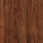 Mid-Century Modern Walnut Wood Shoe Cabinet – 8 Shelves, Slatted Doors