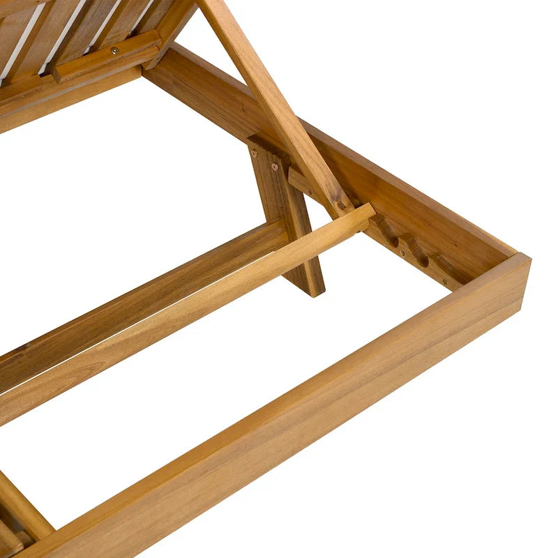 Christopher Knight Home - Michael, set di 2 chaise longue da esterno in acacia