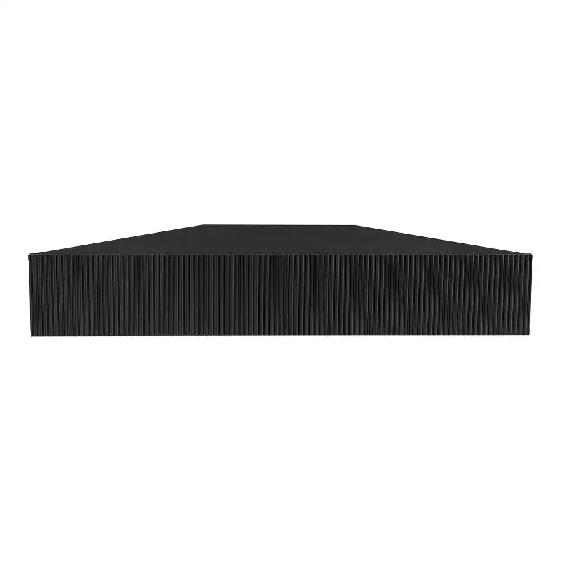 HOMES: Inside + Out  Mid-Century Modern 3 Shelf Corner Floating Console TV Stand for TVs up to 50"