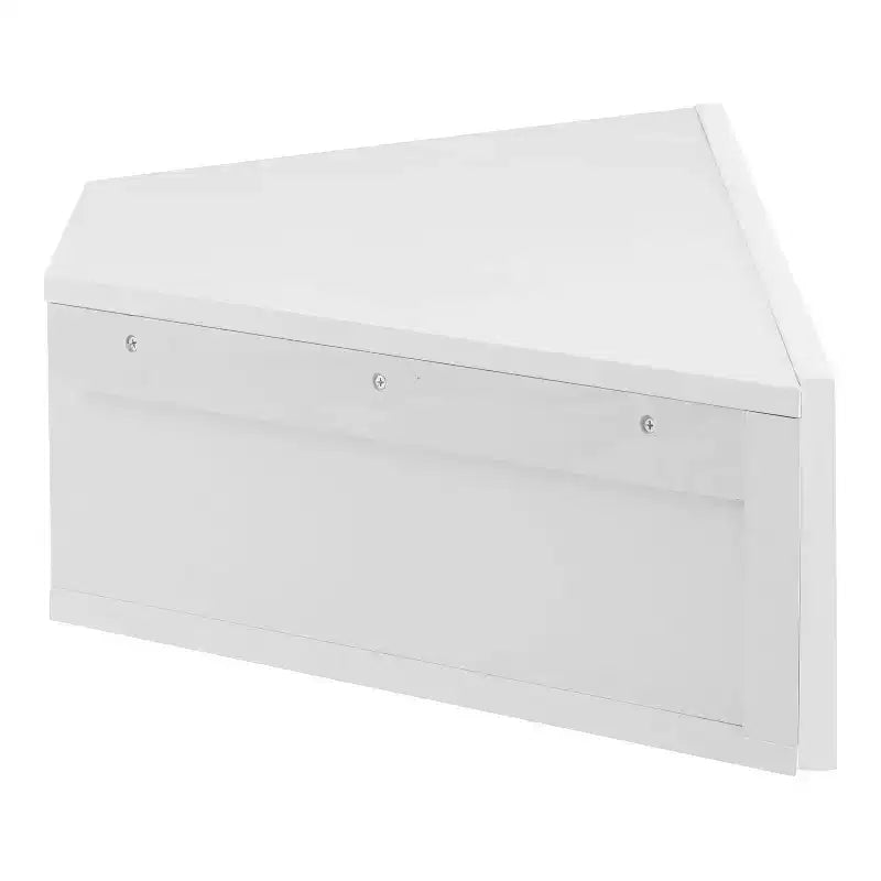 HOMES: Inside + Out  Mid-Century Modern 3 Shelf Corner Floating Console TV Stand for TVs up to 50"
