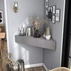HOMES: Inside + Out  Mid-Century Modern 3 Shelf Corner Floating Console TV Stand for TVs up to 50"