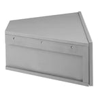 HOMES: Inside + Out  Mid-Century Modern 3 Shelf Corner Floating Console TV Stand for TVs up to 50"