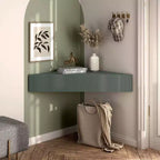 HOMES: Inside + Out  Mid-Century Modern 3 Shelf Corner Floating Console TV Stand for TVs up to 50"