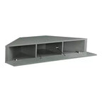 HOMES: Inside + Out  Mid-Century Modern 3 Shelf Corner Floating Console TV Stand for TVs up to 50"