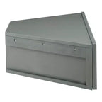 HOMES: Inside + Out  Mid-Century Modern 3 Shelf Corner Floating Console TV Stand for TVs up to 50"