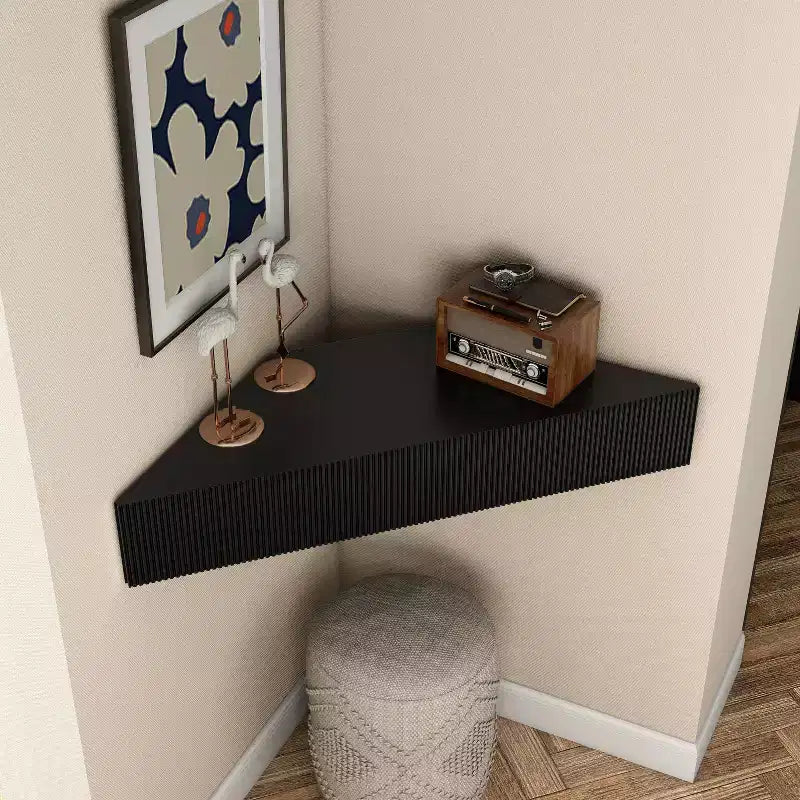 HOMES: Inside + Out  Mid-Century Modern 3 Shelf Corner Floating Console TV Stand for TVs up to 50"