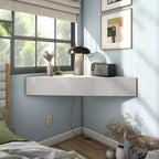 HOMES: Inside + Out  Mid-Century Modern 3 Shelf Corner Floating Console TV Stand for TVs up to 50"