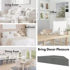 HOMES: Inside + Out  Mid-Century Modern 3 Shelf Corner Floating Console TV Stand for TVs up to 50"