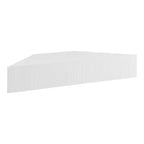 HOMES: Inside + Out  Mid-Century Modern 3 Shelf Corner Floating Console TV Stand for TVs up to 50"