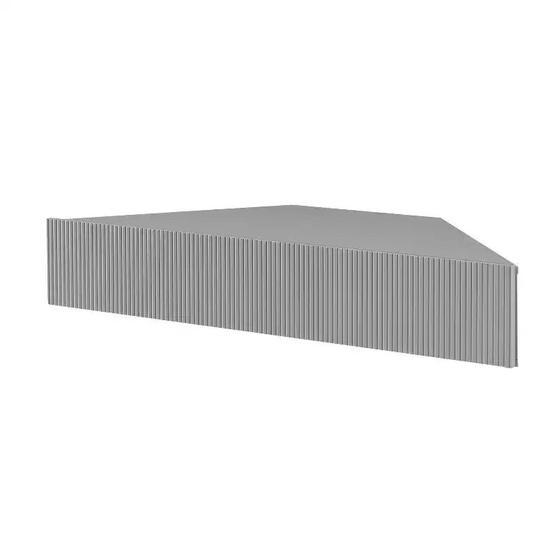 HOMES: Inside + Out  Mid-Century Modern 3 Shelf Corner Floating Console TV Stand for TVs up to 50"