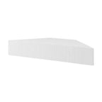 HOMES: Inside + Out  Mid-Century Modern 3 Shelf Corner Floating Console TV Stand for TVs up to 50"