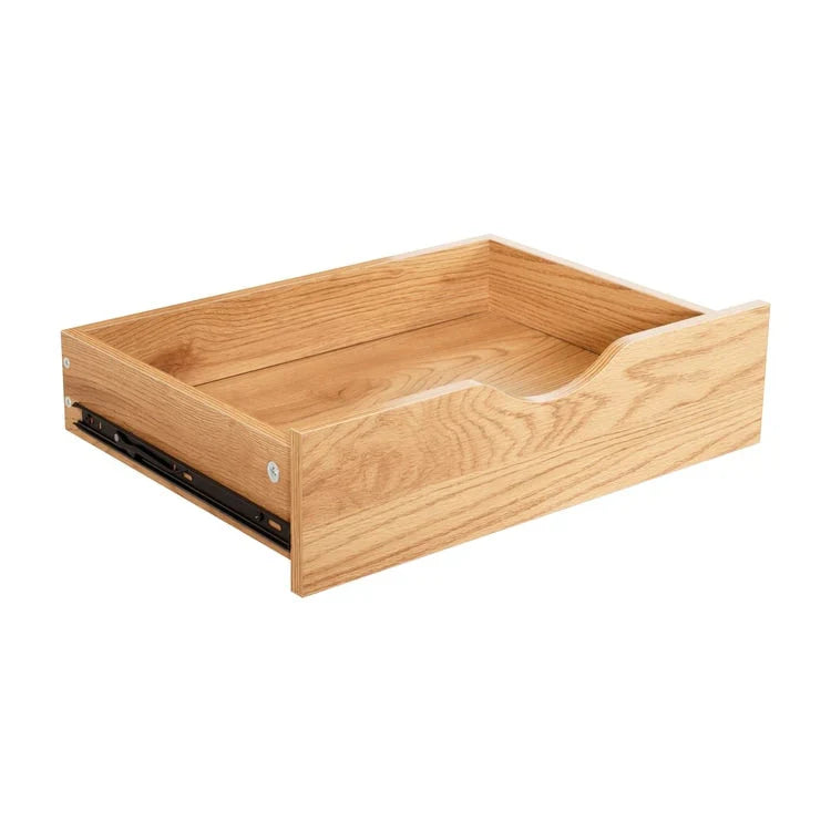 Cassettiera stretta in legno a 9 cassetti con guide scorrevoli e ripiano superiore