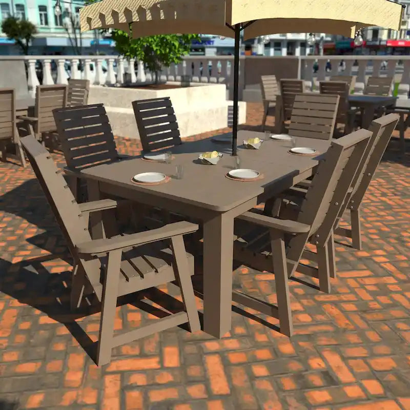 HIGHWOOD PROFESSIONAL Set da pranzo da esterno 7 pezzi 42x72