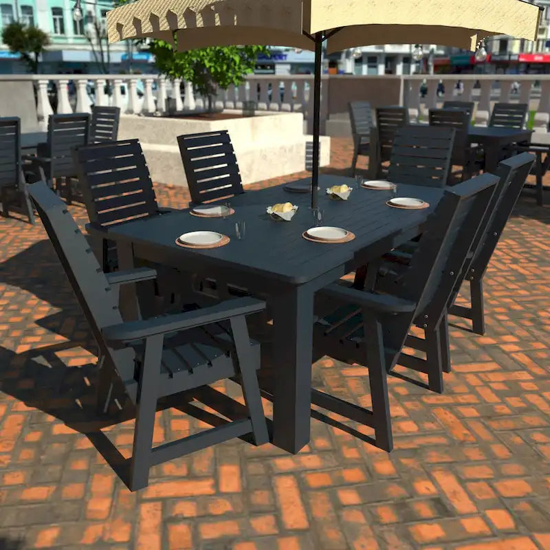 HIGHWOOD PROFESSIONAL Set da pranzo da esterno 7 pezzi 42x72