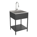 Lavello per bucato e supporto Transolid EWS-2422S in acciaio inossidabile, 24" L x 22" P x 35" A - 24" x 22"