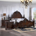 Furniture of America Eugene Set Camera da Letto Tradizionale 3 Pezzi in Legno di Ciliegio Scuro con Pannelli