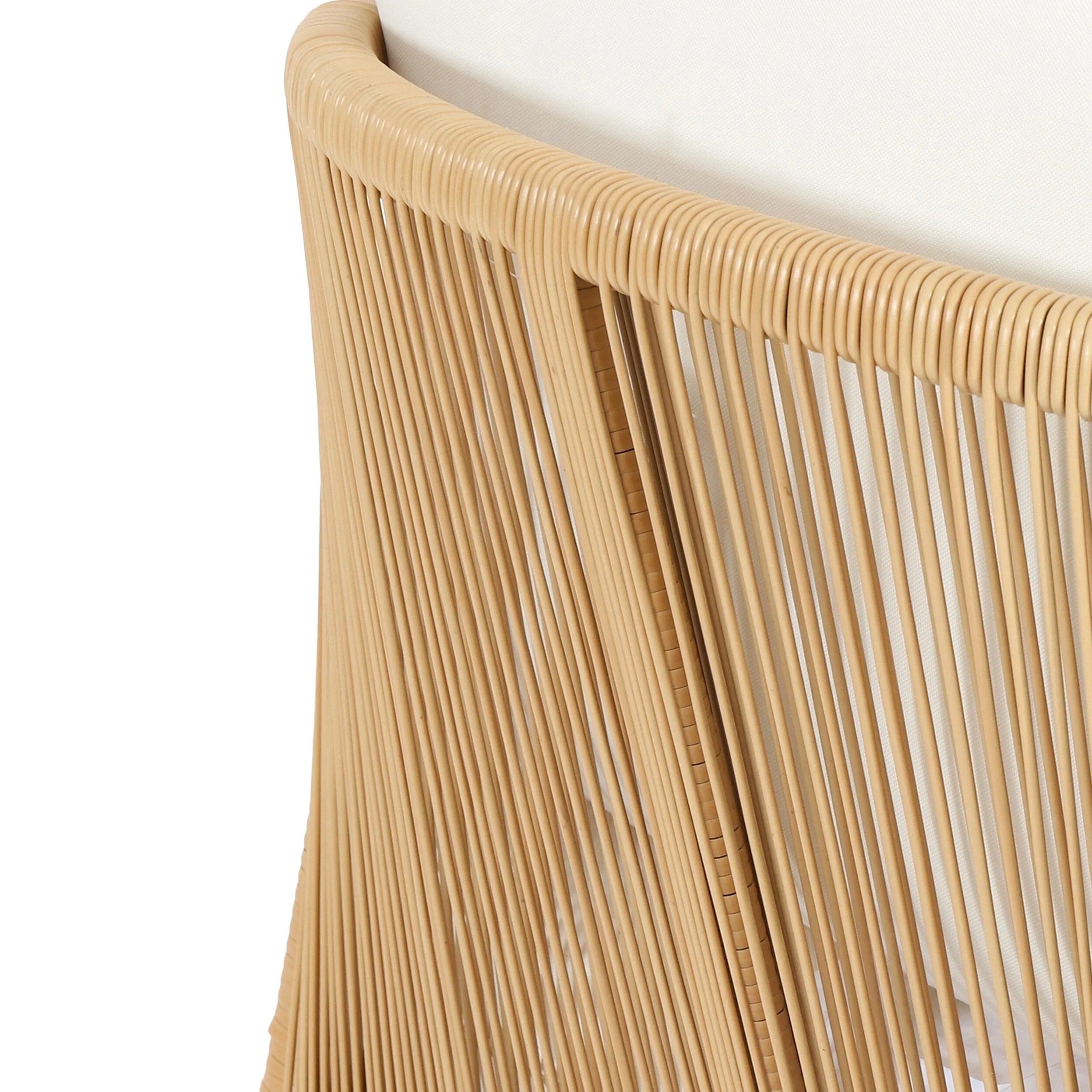 Set di poltrone da esterno Jabe in legno di acacia e vimini di Christopher Knight Home