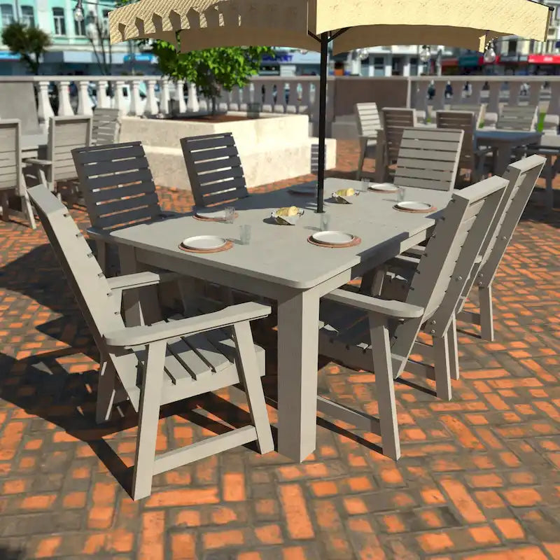 HIGHWOOD PROFESSIONAL Set da pranzo da esterno 7 pezzi 42x72