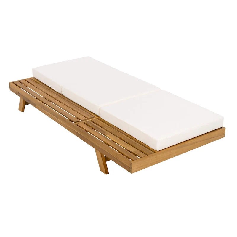 Christopher Knight Home - Michael, set di 2 chaise longue da esterno in acacia